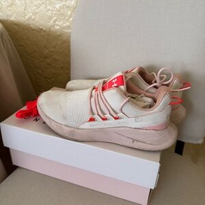 Under Armour Pink and White Sneakers